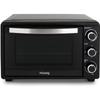 Mini Four Électrique 25L 1600W HKOENIG FO25 - Noir - 4 Modes De Cuisson - Thermostat Réglable Jusqu'à 230°C