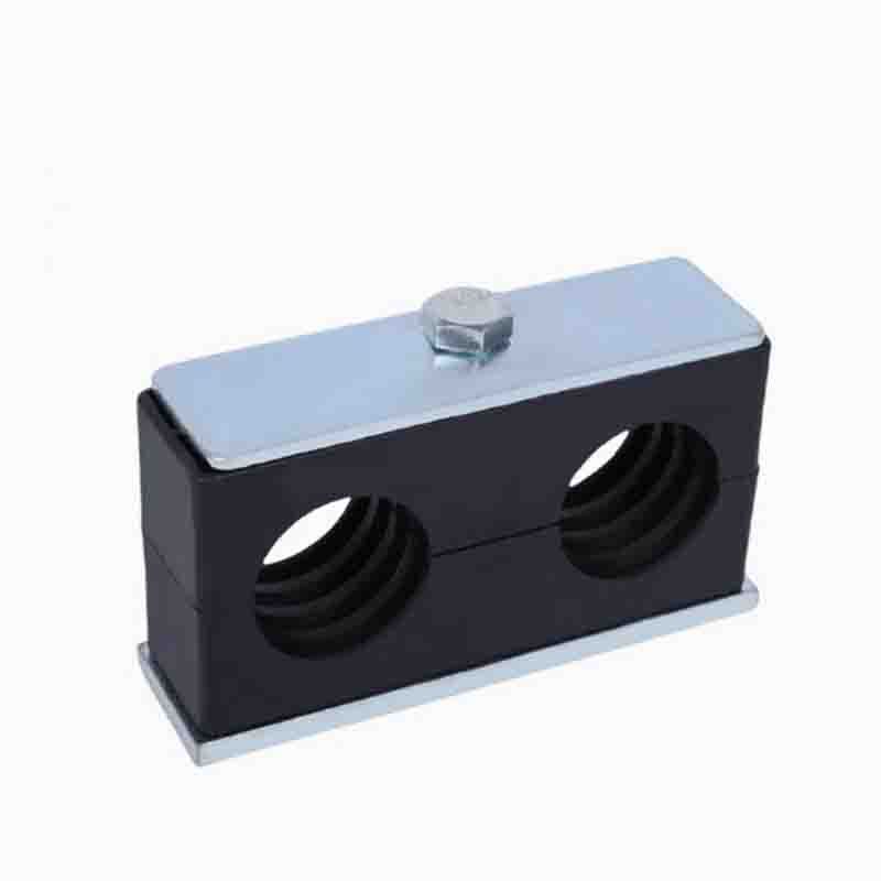 2PCS Black Plastic Pipe Bolted Clips 6-35mm Diameter Tube Clamp Fastener Kit for Home Improvement