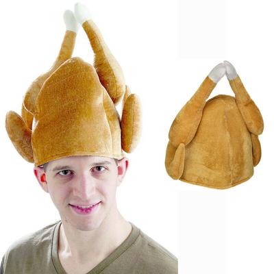 Шляпа на День Благодарения из индейки, новинка, приготовленная курица, птица, секретное нарядное платье Санты
