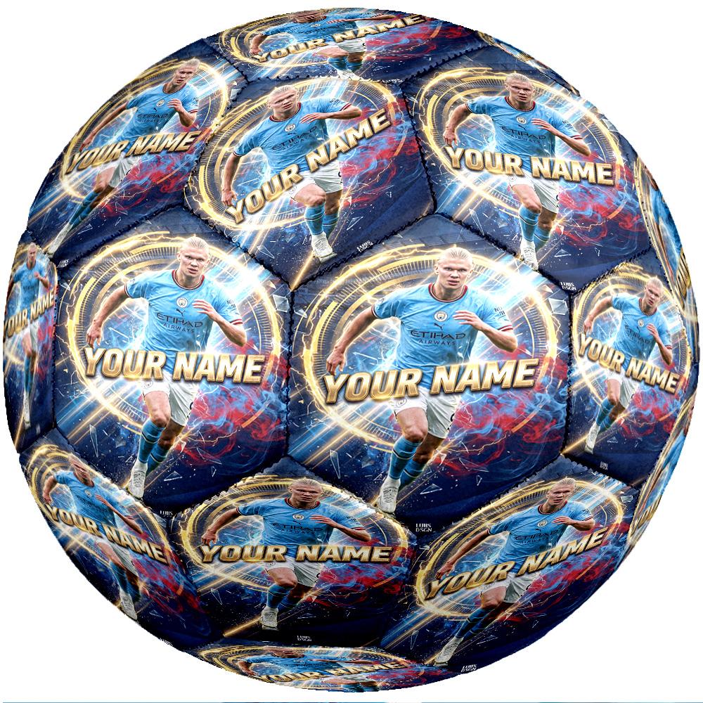 Erling Haaland Fashion Size 5 Football Wearproof Non‑Slip Soccer Ball For Sports Training Entertainment Use