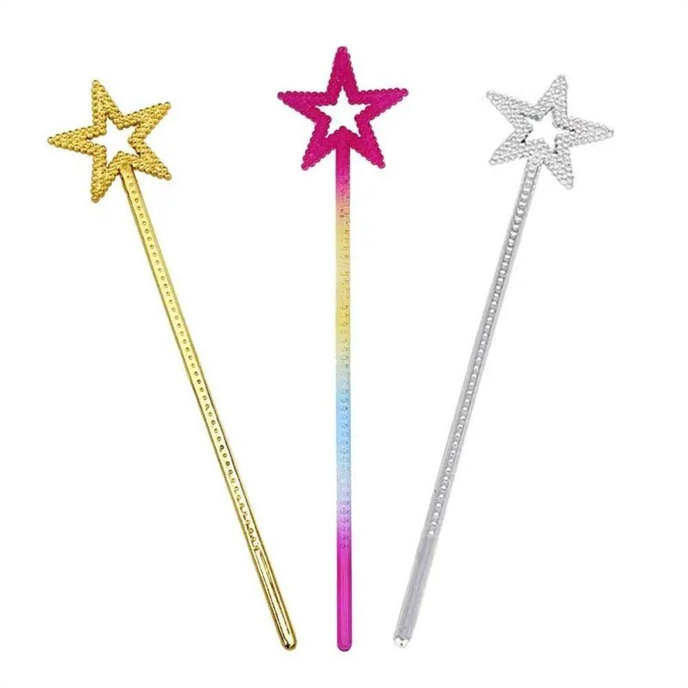 Golden Silver Princess Sticks Role-playing Star Wand Cosplay Props Fairy Wand Girls Costume
