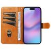 For iPhone 17 Wallet Case T-Shape Lines Leather Phone Cover Stand