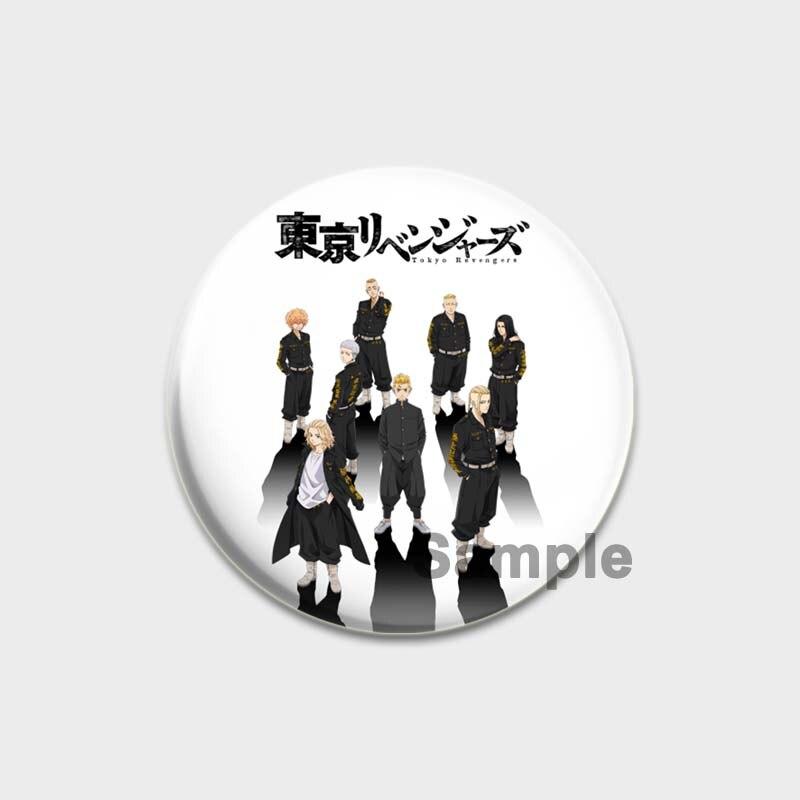 58 мм значок Мстителей Токио, аксессуары в стиле аниме, брошь на булавке, украшение для рюкзака, детские подарочные броши для женщин, ювелирные изделия, одежда, искусство