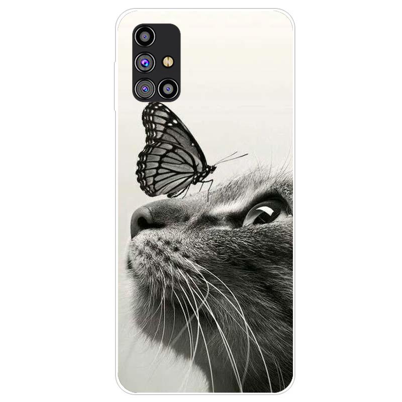 Чехол для телефона Samsung M31s Мягкий силиконовый чехол TPU для Samsung Galaxy M31s Чехол M31 SM 31S GalaxyM31 Бампер Coque