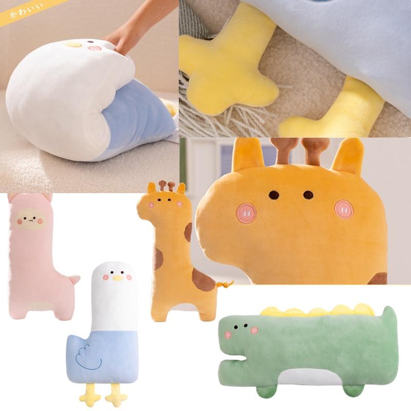 Super Soft Tutu Giraffe Crocodile Pelican Sheep Plush Pillow Cushion