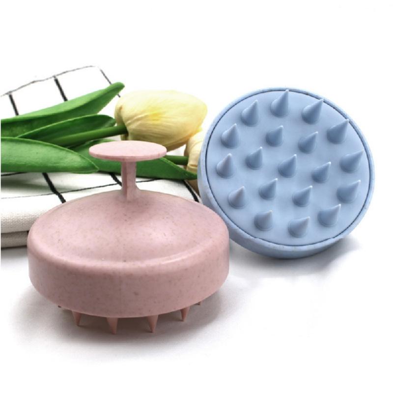 Silicone Shampoo Brush Head Scalp Massage Comb Clean The Scalp Thoroughly Body Massage Brush Bath Brush Salon Hairdressing Tool