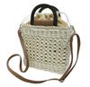Bag with Shoulder Basket Ladies Barley A4 Tote Large Large Capacity [kanaelun] Women's Hand-knitted Drawstring, Handbag, Bag, Bag, Bag, Bag, Straw,