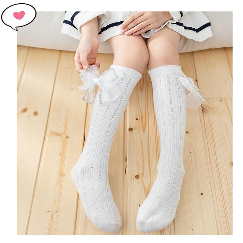 Гольфы для девочек, бесшовные носки для школьной формы, детские футбольные носки, хлопковые длинные носки, носки 3/5