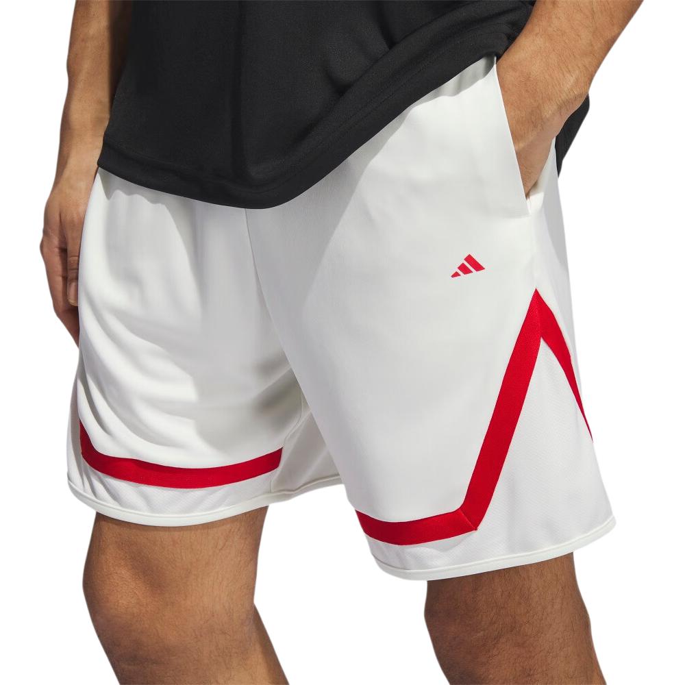 adidas Шорты для баскетбола мужские SS23 Нефритово-белые IL2239