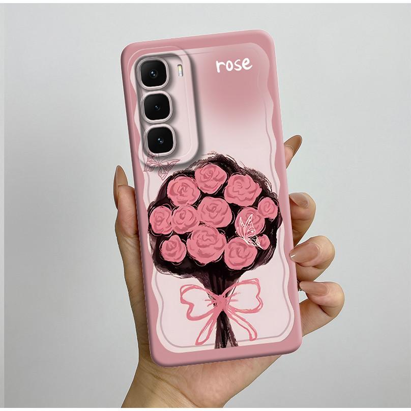 Чехол для Infinix Hot 60 Pro Plus X6886 Эстетичный Красивый Цветочный Чехол Мягкий ТПУ Чехол для Телефона Для Infinix Hot 60 60i Hot60 Pro Fundas