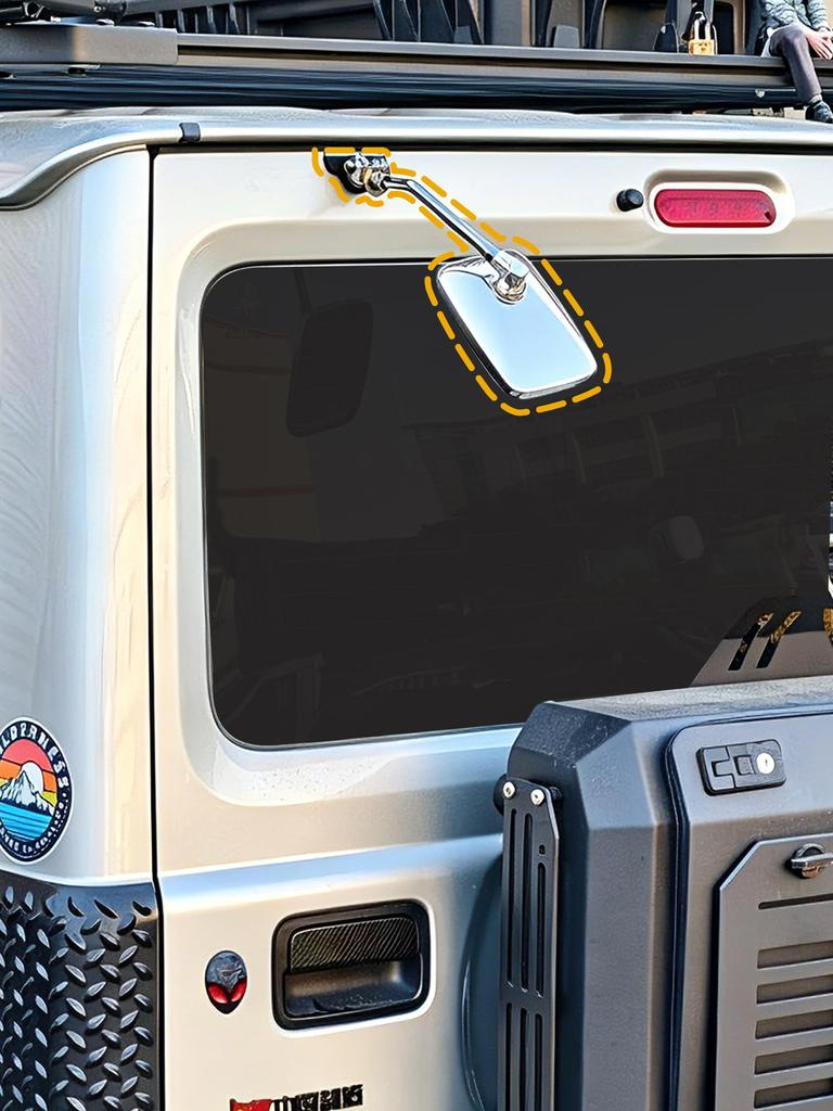 xstreamzw Rear Tailgate Auxiliary Mirror for Suzuki Jimny JB64, Sierra JB74 and Nomad JC74