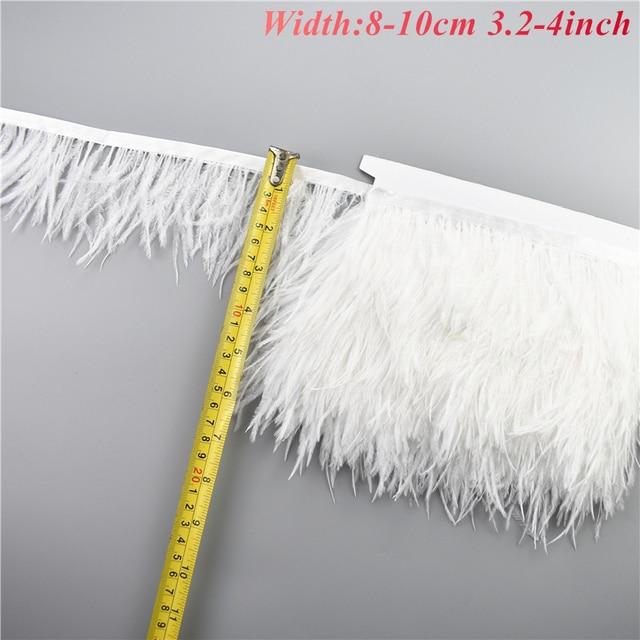 1 метр, белые, черные перья фазана для одежды, отделка перьями, лента для рукоделия, пушистая бахрома из индейки, страуса, гуся, марабу, шитье