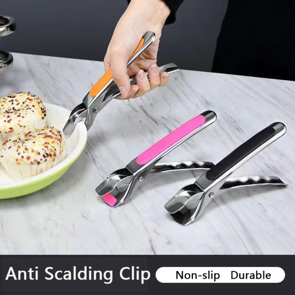 Stainless Steel Anti Scalding Clip Non-slip Pot Clips Durable Kitchen Bowl Clip