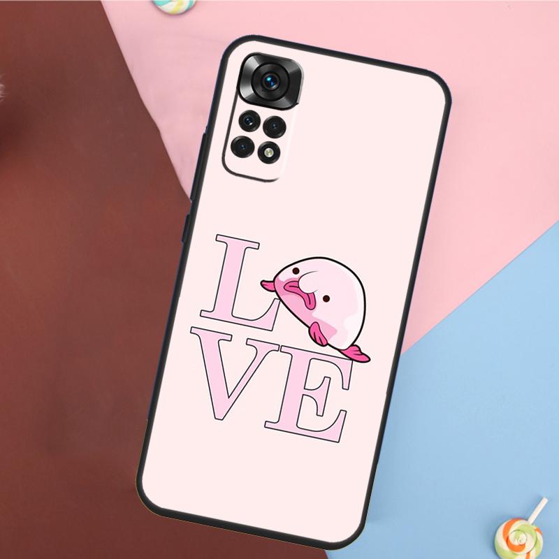 Милый чехол-рыба-капля для Xiaomi Redmi Note 13 Pro 14 12 11 9 10 9S 10S 11S 12S Redmi 10C 12C 13C 14C