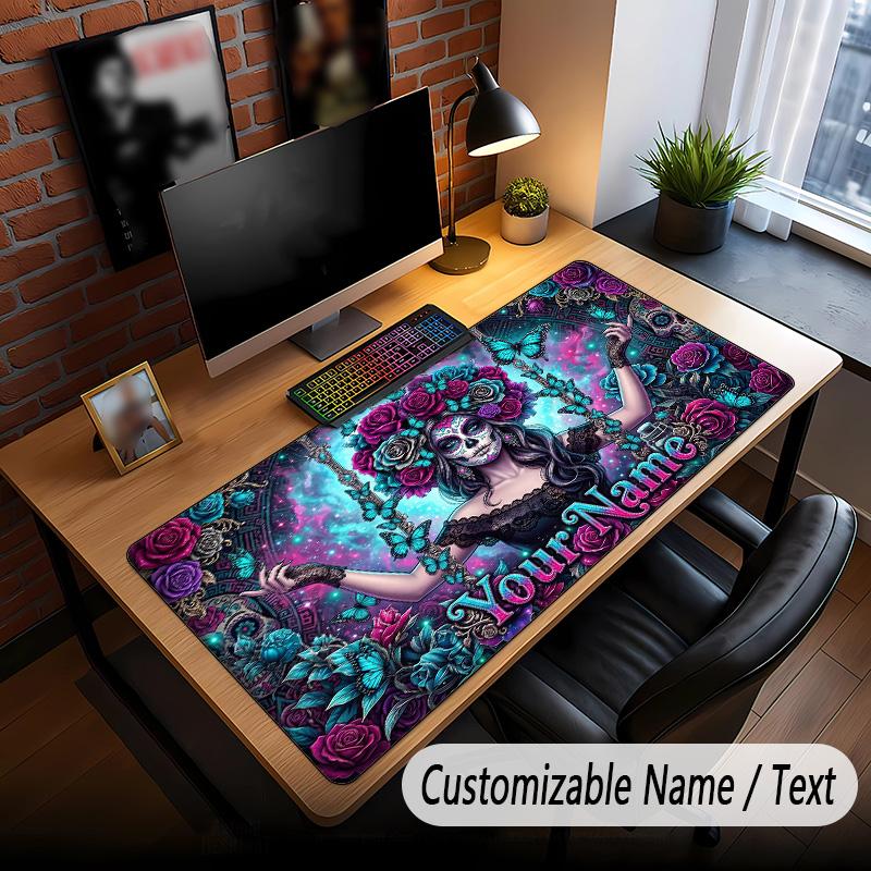 Celebration Theme Custom Mouse Pad Personalized With Name Text Customized Desk Mat For Office Home Decor