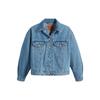 Levis Color Block Button Down Long Sleeve Jacket Women Jackets Blue A6049-0000