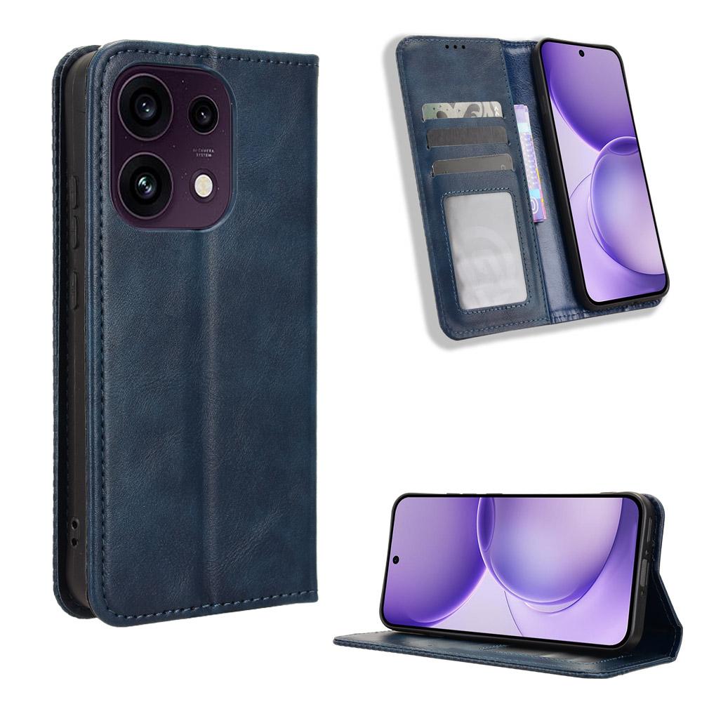 Flip Cover For OPPO Reno 16F / Reno 16FS Leather Case [Flip Vintage Leather] Shockproof Durable Retro Phone Case