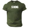 Strong T Shirt Gym Clothing Bodybuilding Training Workout Boxing Mma Gymwear Top
