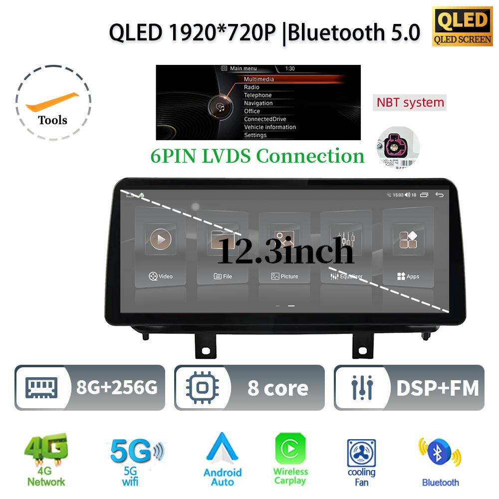 12,3" для BMW X5 F15 X6 F16 2014-2017 Android 14 автомобильное радио мультимедиа 4G GPS навигация Bluetooth стерео CarPlay сенсорный экран