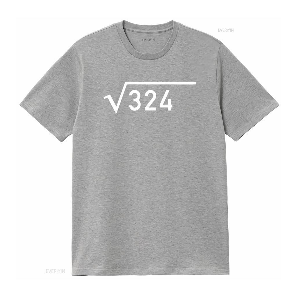 18th Birthday Idea Square Root Math Surprise T Shirt for vintage Washed Soft Comfortable Versatile Breathable fashion