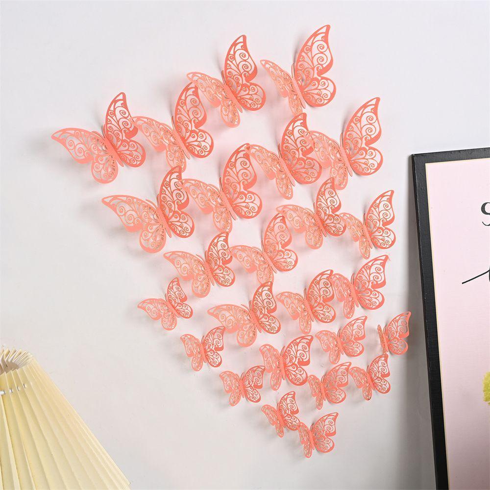 Butterflies Art Hollow Butterflies Decals 3D Butterfly Stickers Wall Decals Wall Art Decor