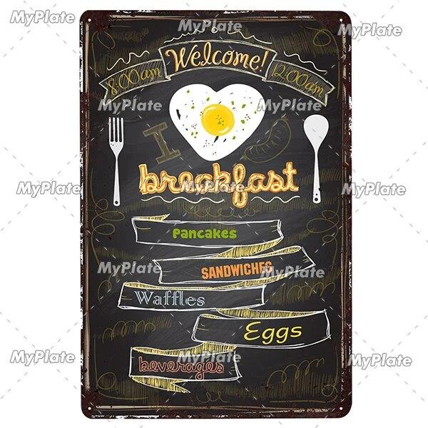 Foods Fruit Vintage Metal Sign Tin Sign Vintage Cafe Decoration Plaque Home Wall Decor Bar Sign Home Decor Poster Drop Shipping