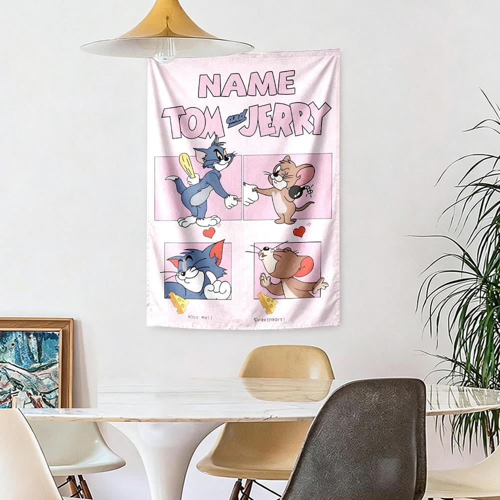 Warner Bros Works Custom Your Name Wall Decor Tapestry Art For Pet Memorial Birthdaywedding Party Backdrop Family Gift