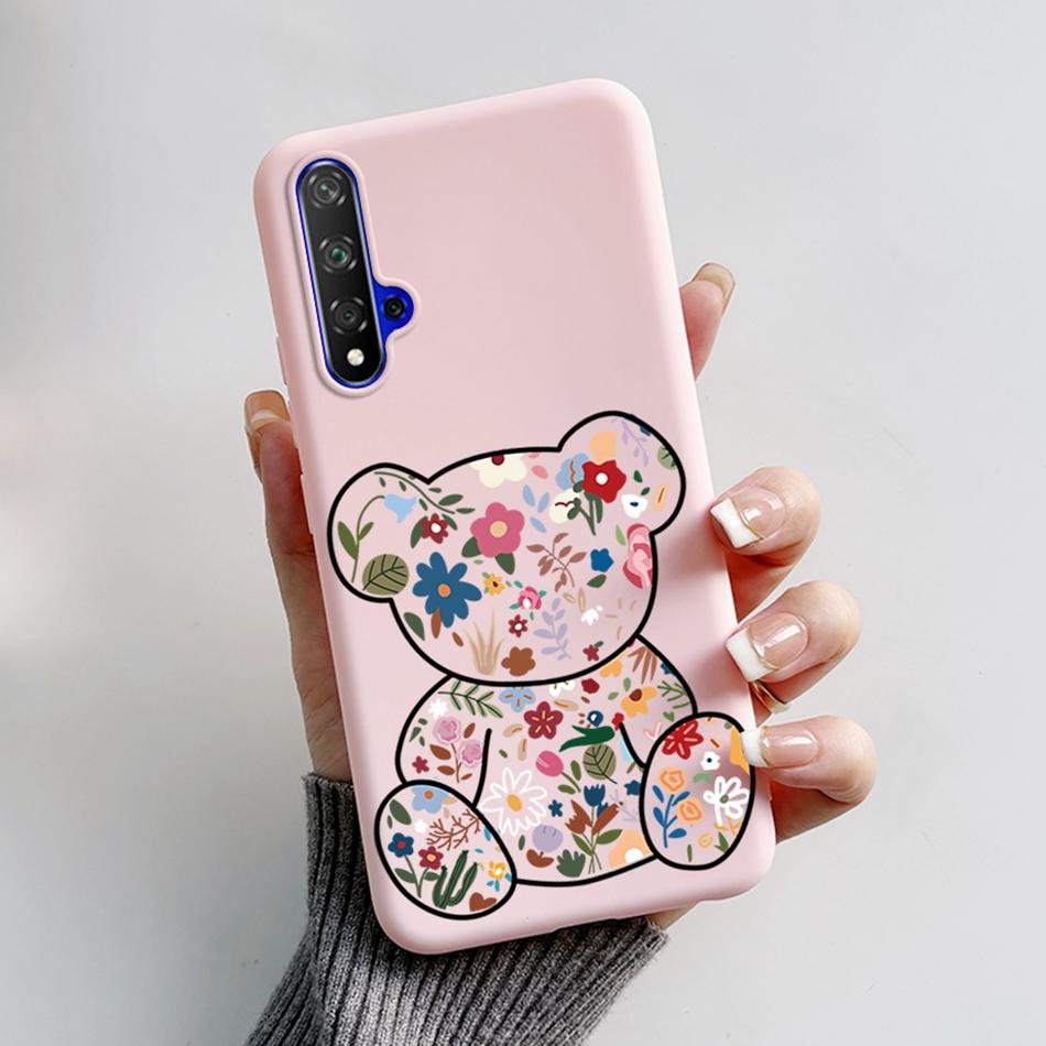 For Huawei Nova 5T Case Honor 20 YAL-L21 Cartoon Frog Cover Soft Silicone Phone Case For Huawei Nova 5T Nova5T Honor20 Fundas