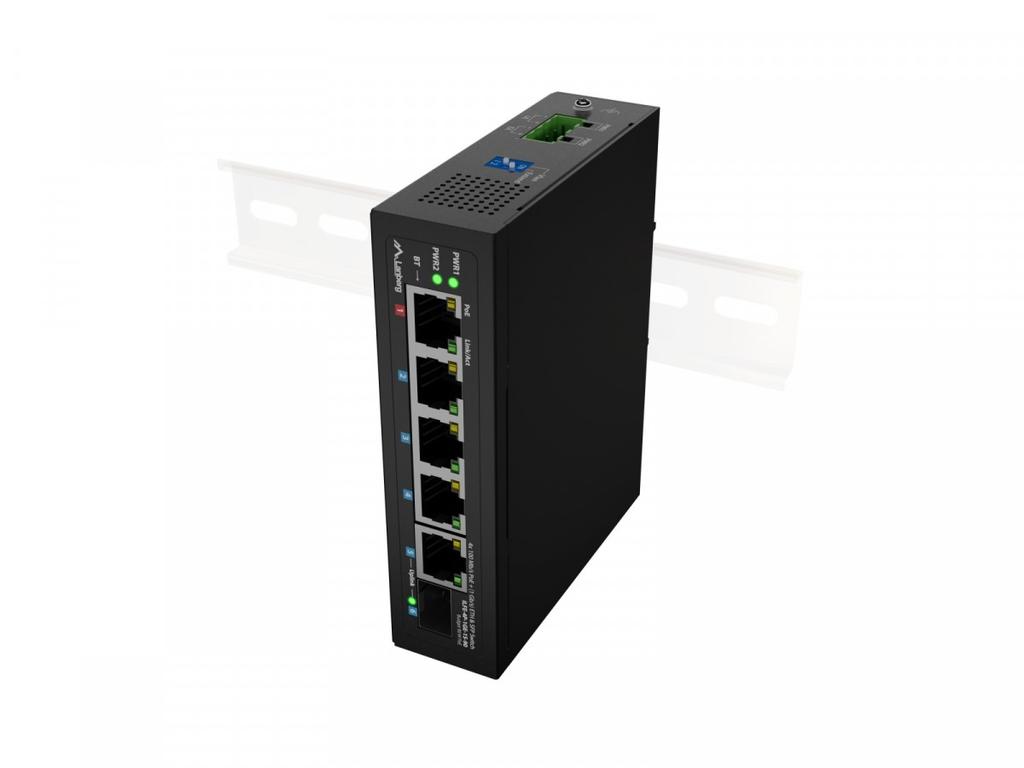 Switch Light ILFE-4P-1GE-1S-90 Light Industrial POE 1XBT 3AXT SFP + ETH DIN FAST Ethernet