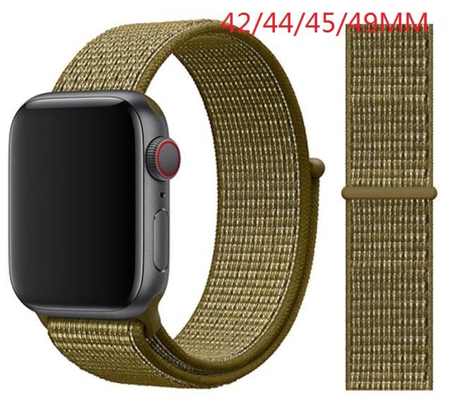 Nylon Band For Apple Watch Series Watch 9 8 / Ultra 2 7 6 SE 5/4/2/1 38 42MM Replacement Strap Loop for Iwatch Series 3 40/41/44 /45MM/49MM