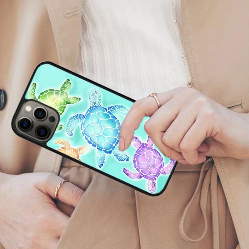 Cute Sea Turtle Bumper Magnetic Phone Case For APPLE iPhone 17 Air 16 14 13 12 Pro Max 15 Plus Charge With MagSafe Cover