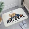Adorable Cartoon T-Teddy Bear Carpets Welcome Rug Bedroom Leisure Area Carpet Sofa Soft Floor Mat Bedside Non-slip Rugs Doormat