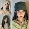 Thin Beads Hair Scarf Korean Triangular Bandana Temperament Lace Turban Girls