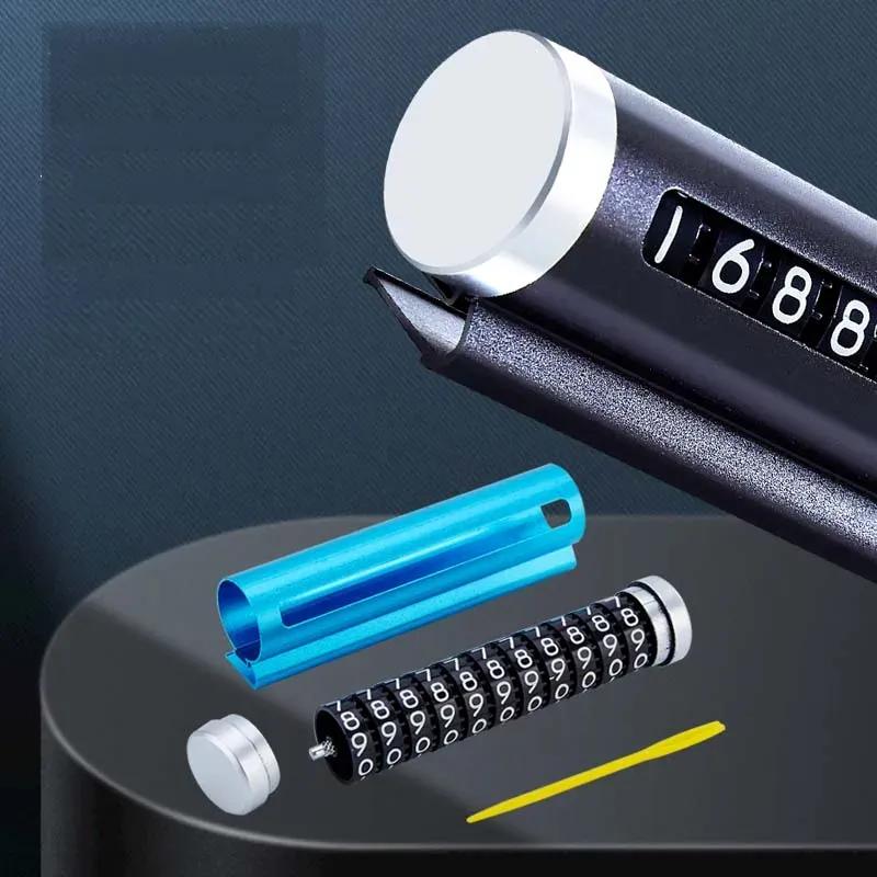 Металлическая автомобильная временная парковочная карта, универсальная вращающаяся табличка с номером телефона, алюминиевые наклейки, парковочная остановка в автомобильном Стайлинге, автоаксессуары