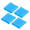50Pcs Finger Sleeve Silicone Soft Thin Universal Finger Protector Instrument Accessories Sky Blue