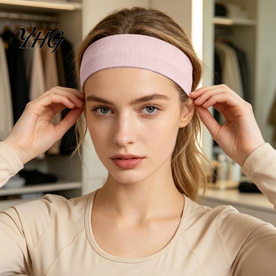 Non Slip Athletic Hair Bands for Running Non-slip Sports Headband Men Women, Breathable Yoga Headband, Moisture Elastic Fitness Training Wicking