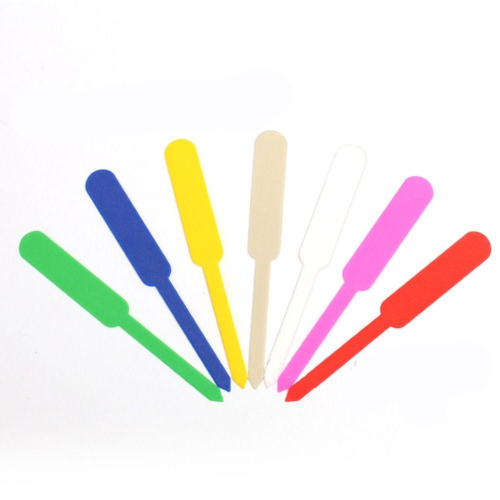 100 шт. Втыкаемые садовые бирки для растений, Классификация растений, Знаки для цветочных горшков, Пластиковые бирки для DIY