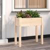 VidaXL Planter with Liner 71x37x76 Cm Solid Fir Wood 364230