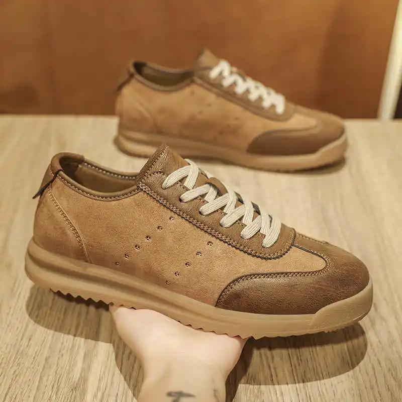 Normal Leather Perforated Boots Brand Loafers Mens Shoes Size 47 Sneakers For Men Running Sports Trend Tenid Beskets