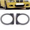 New 2Pcs LH+RH Fog Light Cover Trim For 00-06 BMW E46 3 Series M3 Style Front Bumper