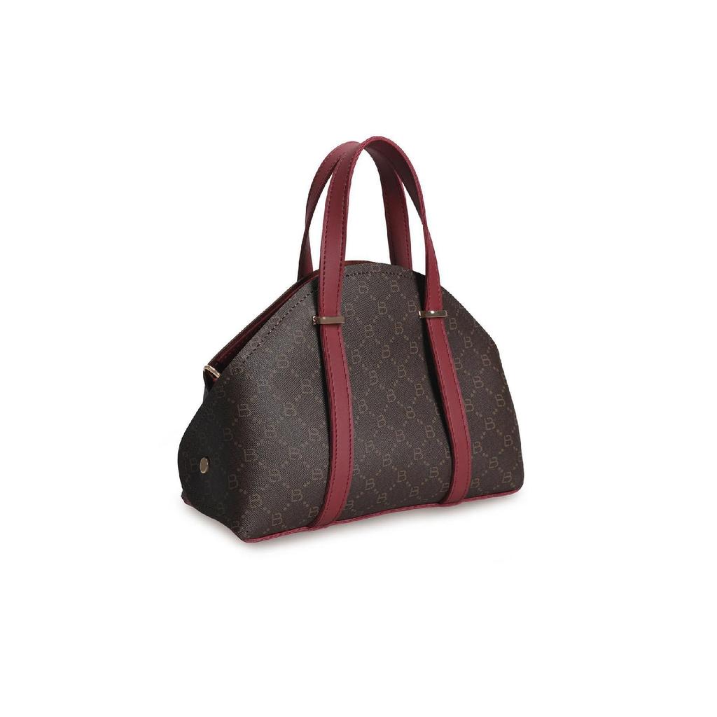 Women's Hand And Shoulder Bag With Patterned Inner Wallet