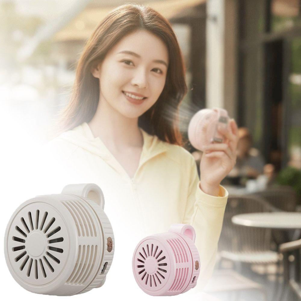 Compact Clip Fan Card-Holding Mini Fan Portable Handheld Fan  Waist Attachment