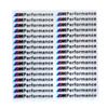 YGIE8 Car Decoration Strip Trunk Relief Stickers Decals For Bmw M Power Performance E28 E30 E34 E36 E46 E60 E90 F84 F87 X1 X3 X5 X6