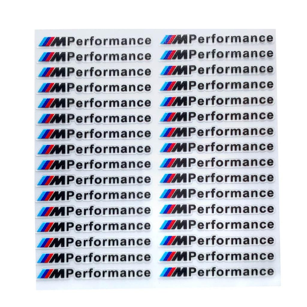 YGIE8 Car Decoration Strip Trunk Relief Stickers Decals For Bmw M Power Performance E28 E30 E34 E36 E46 E60 E90 F84 F87 X1 X3 X5 X6