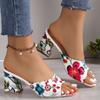 Fashion High Quality Shoes for Women Open Toe Women's Slippers Summer Outdoor Casual Chunky Heels Large Size Slippers Zapatillas Mujer