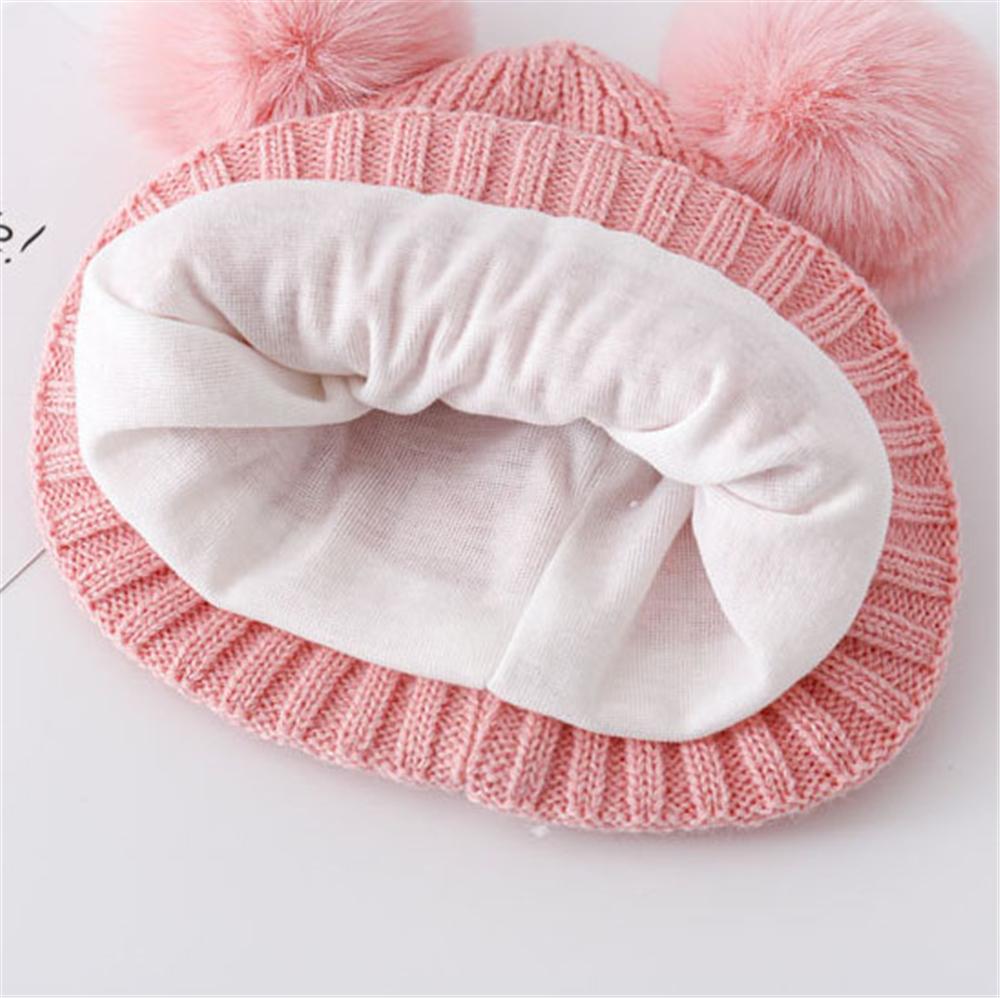 Winter Newborn Ear Protection Hat Warm Children Earmuffs Cap Cute Baby Beanies with Pop