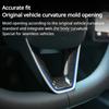 Для Tesla New Model 3 Highland 2024 обновленный руль из настоящего углеродного волокна декоративные нашивки аксессуары для украшения интерьера