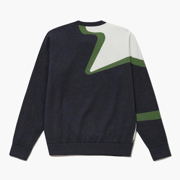 LECOQ GOLF Men'S Windproof Graphic Round Sweater _Chcl Gq421Mkpo1