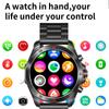Умные часы со стальной полосой 1,43 дюйма Bluetooth спортивные часы с пульсометром браслет