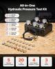 Hydraulic Pressure Test Kit, 10/60/160/400/600 Bar (150/900/2300/6000/9000 PSI), Hydraulic Gauge Kit 5 Gauges 20 Couplings 4 Quick-Release Couplers 3